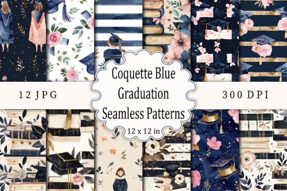 Coquette Blue Graduation Patterns: Elevating Your Academic Celebration with Elegant Design