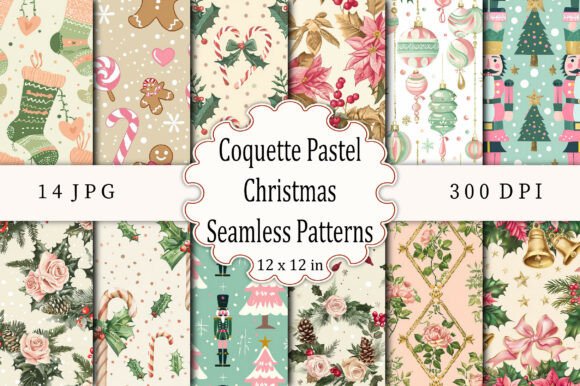 Coquette Pastel Christmas Patterns: A Creative Guide to Soft Holiday Design