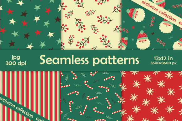 Elevate Your Holiday Projects with Christmas Holidays Seamless Patterns JPG