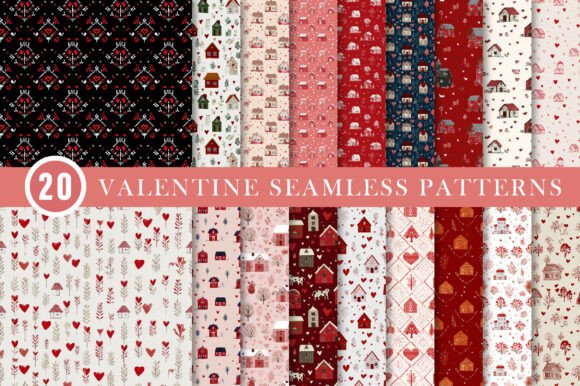 Farmhouse Valentine Seamless Patterns: Elevating Your Creative Projects with Timeless Charm