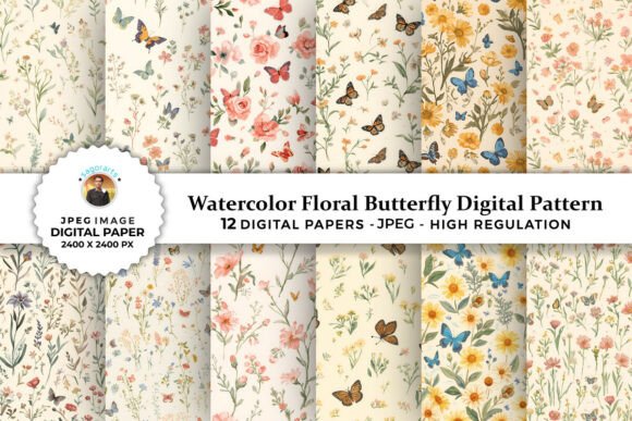 Floral Butterfly Digital Patterns: Elevating Your Creative Projects
