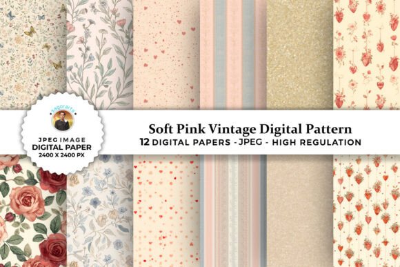 Soft Pink Vintage Digital Patterns: A Practical Evaluation for Creative Projects