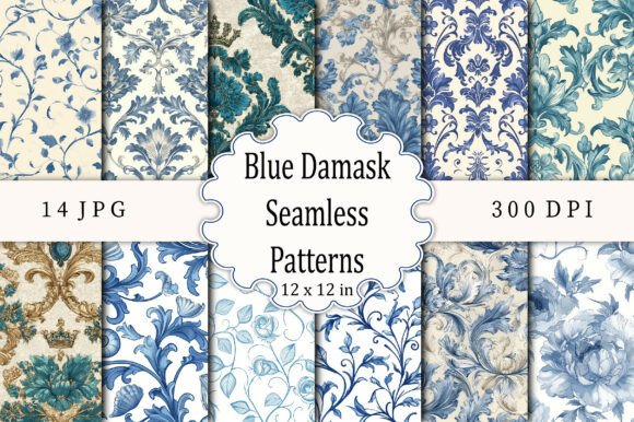 The Renaissance of Elegance: Why Blue Damask Seamless Patterns Are Dominating Modern Design