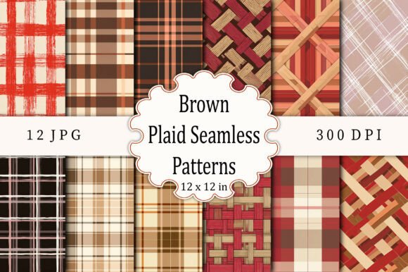 The Timeless Appeal of Brown Plaid Seamless Patterns in Modern Design