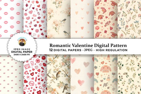 Transform Your Celebrations with 12 Romantic Valentine Digital Patterns