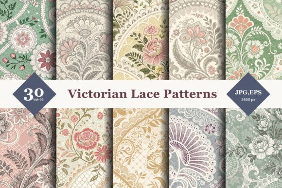 Victorian Lace Seamless Patterns 03: A Design Evaluation