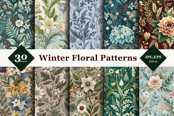 Winter Floral Seamless Patterns 03: A Comprehensive Evaluation